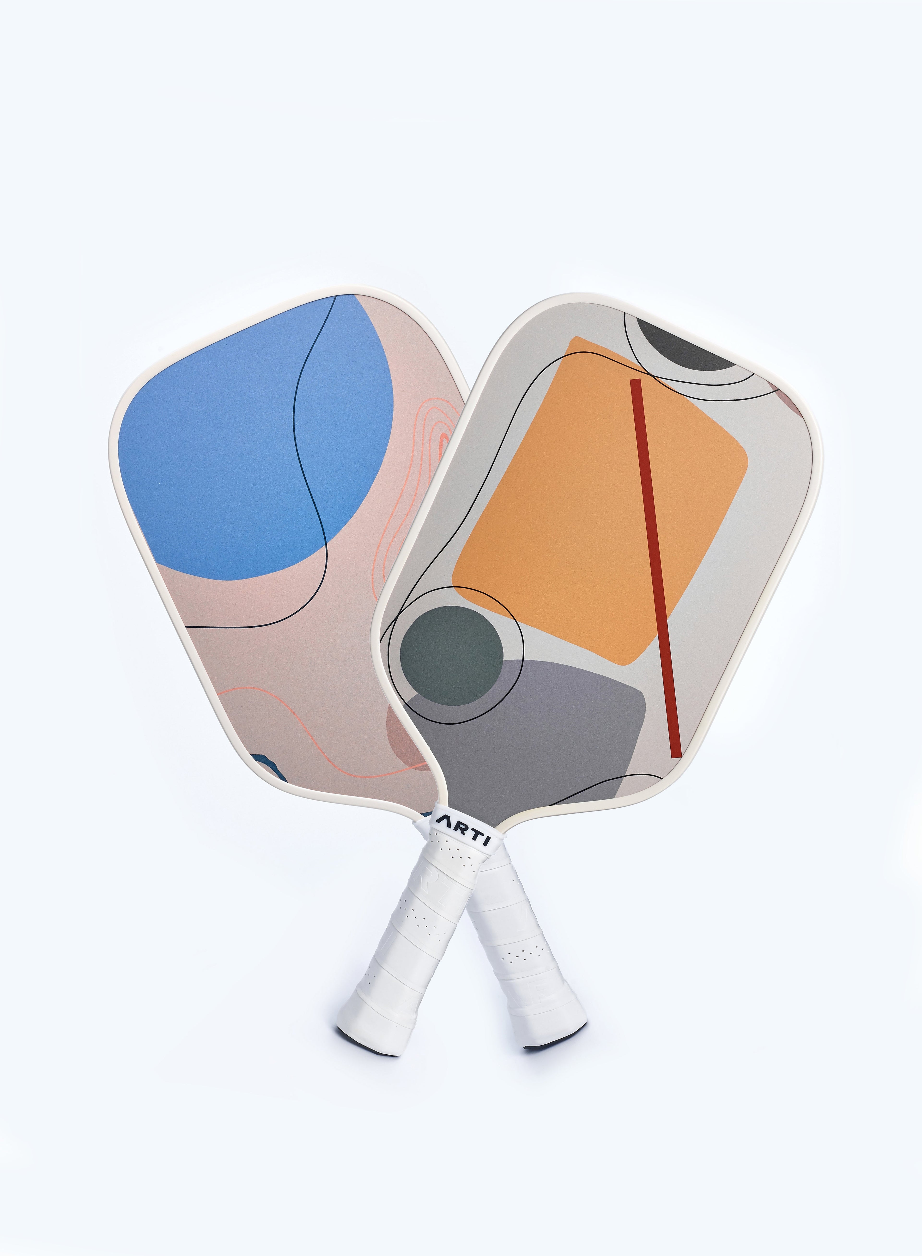 ARTI Pickleball | Fiberglass "Horizon Duo" Paddle Set - USAPA Approved, 2 Paddles, 4 Balls & Carry Bag