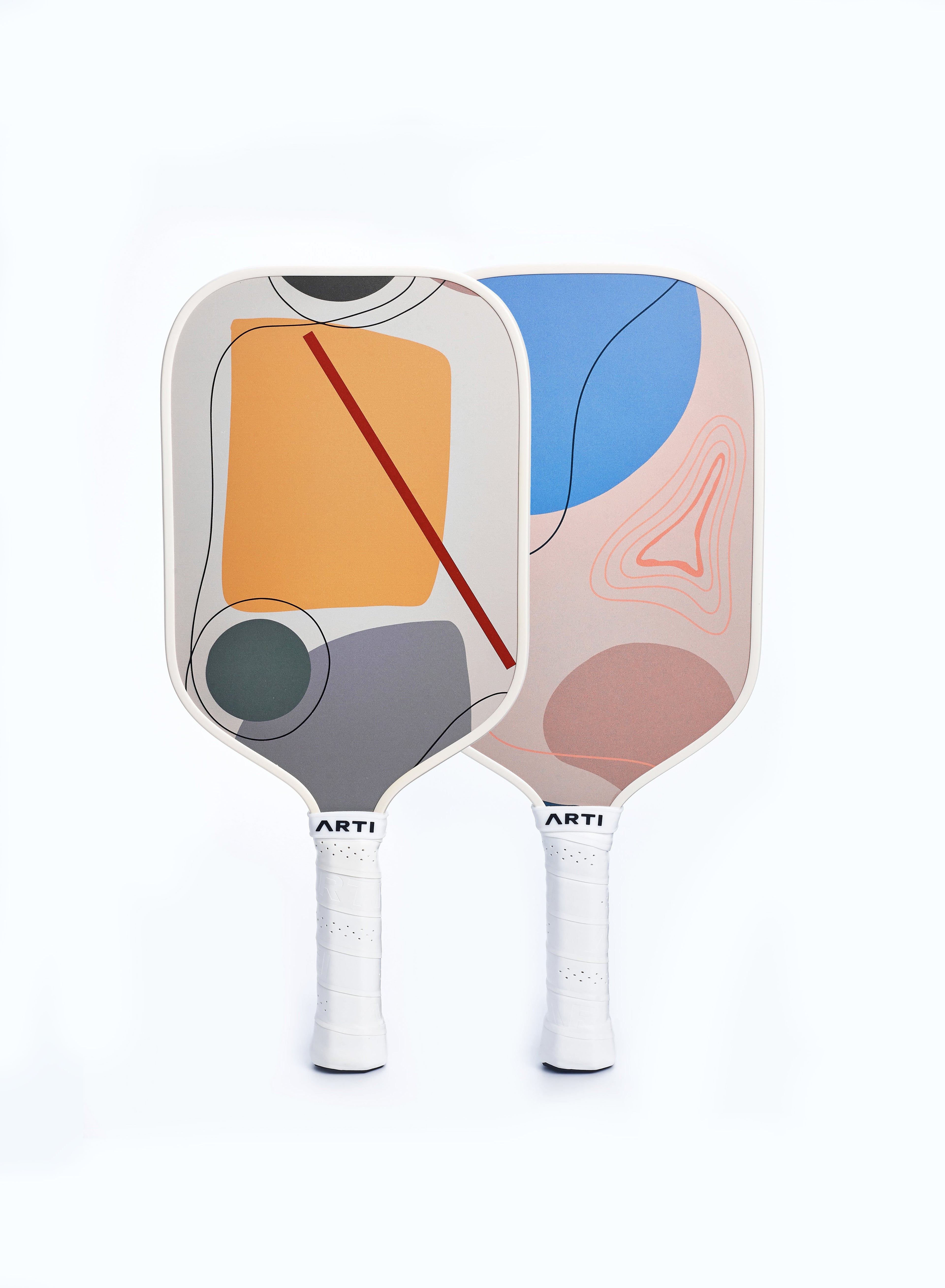 ARTI Pickleball | Fiberglass "Horizon Duo" Paddle Set - USAPA Approved, 2 Paddles, 4 Balls & Carry Bag