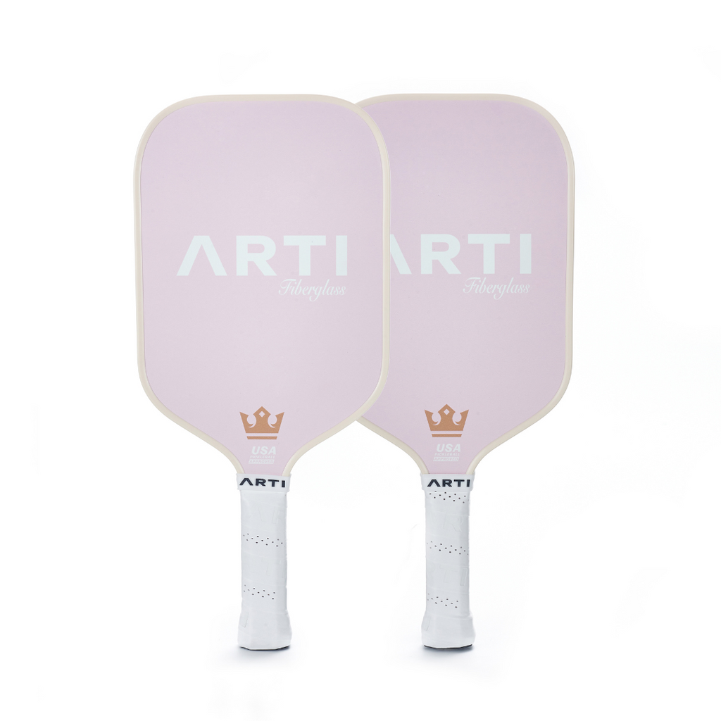 ARTI Pickleball | Fiberglass Love&Kiss Paddle Set - USAPA Approved, 2 Paddles, 4 Balls & Carry Bag
