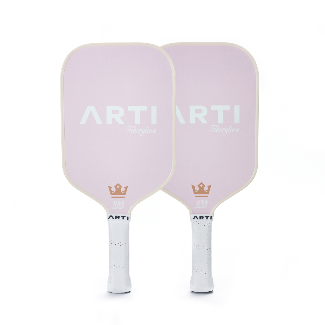 ARTI Pickleball | Fiberglass Love&Kiss Paddle Set - USAPA Approved, 2 Paddles, 4 Balls & Carry Bag