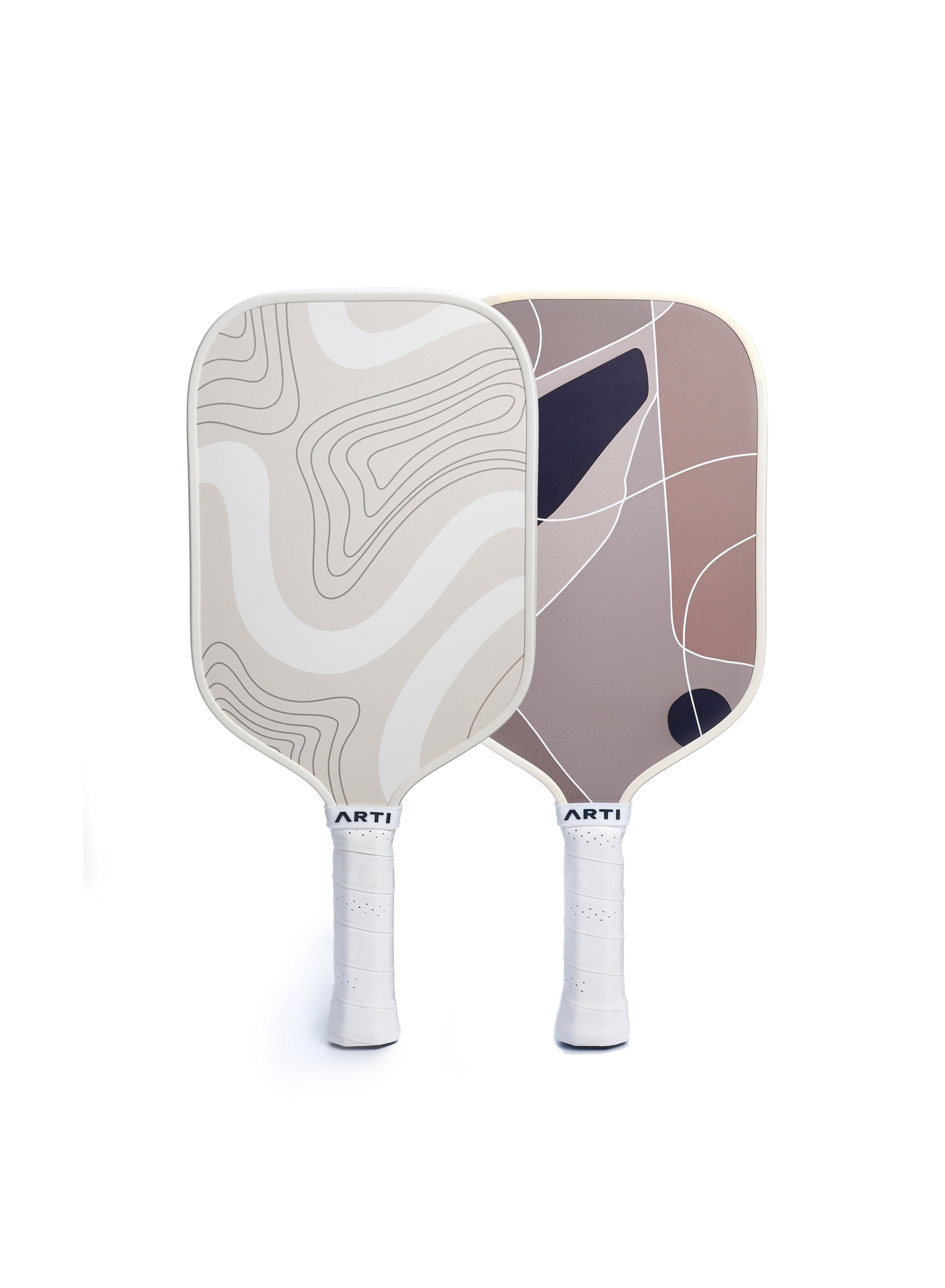 ARTI Pickleball | Fiberglass "Sandstorm" Paddle Set - USAPA Approved, 2 Paddles, 4 Balls & Carry Bag