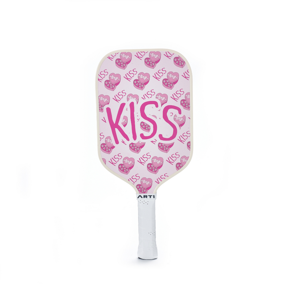 ARTI Pickleball | Fiberglass Love&Kiss Paddle Set - USAPA Approved, 2 Paddles, 4 Balls & Carry Bag