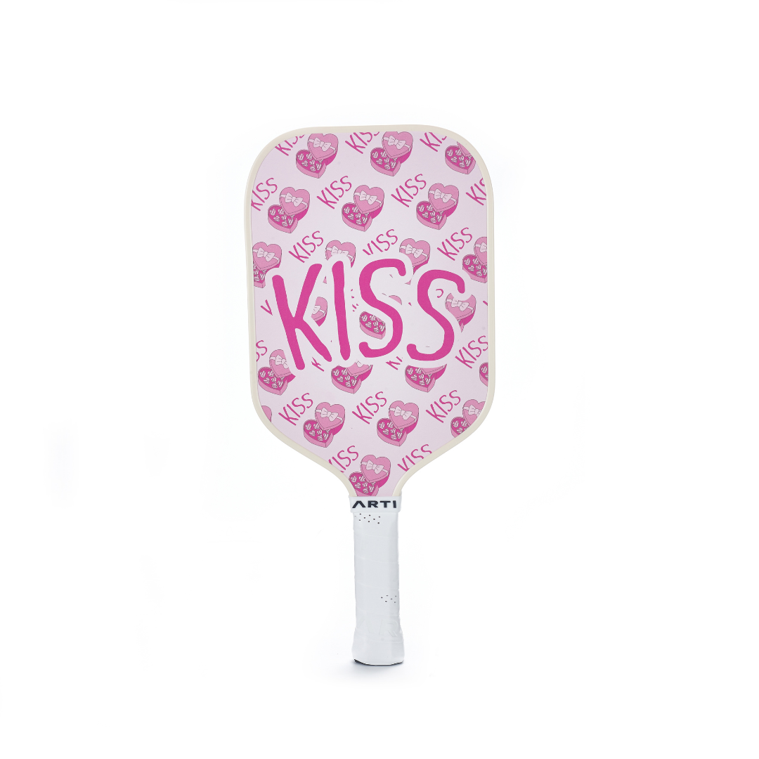 ARTI Pickleball | Fiberglass Love&Kiss Paddle Set - USAPA Approved, 2 Paddles, 4 Balls & Carry Bag