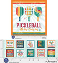 All Day Everyday Peace, Love, Pickleball Cotton Panel-0