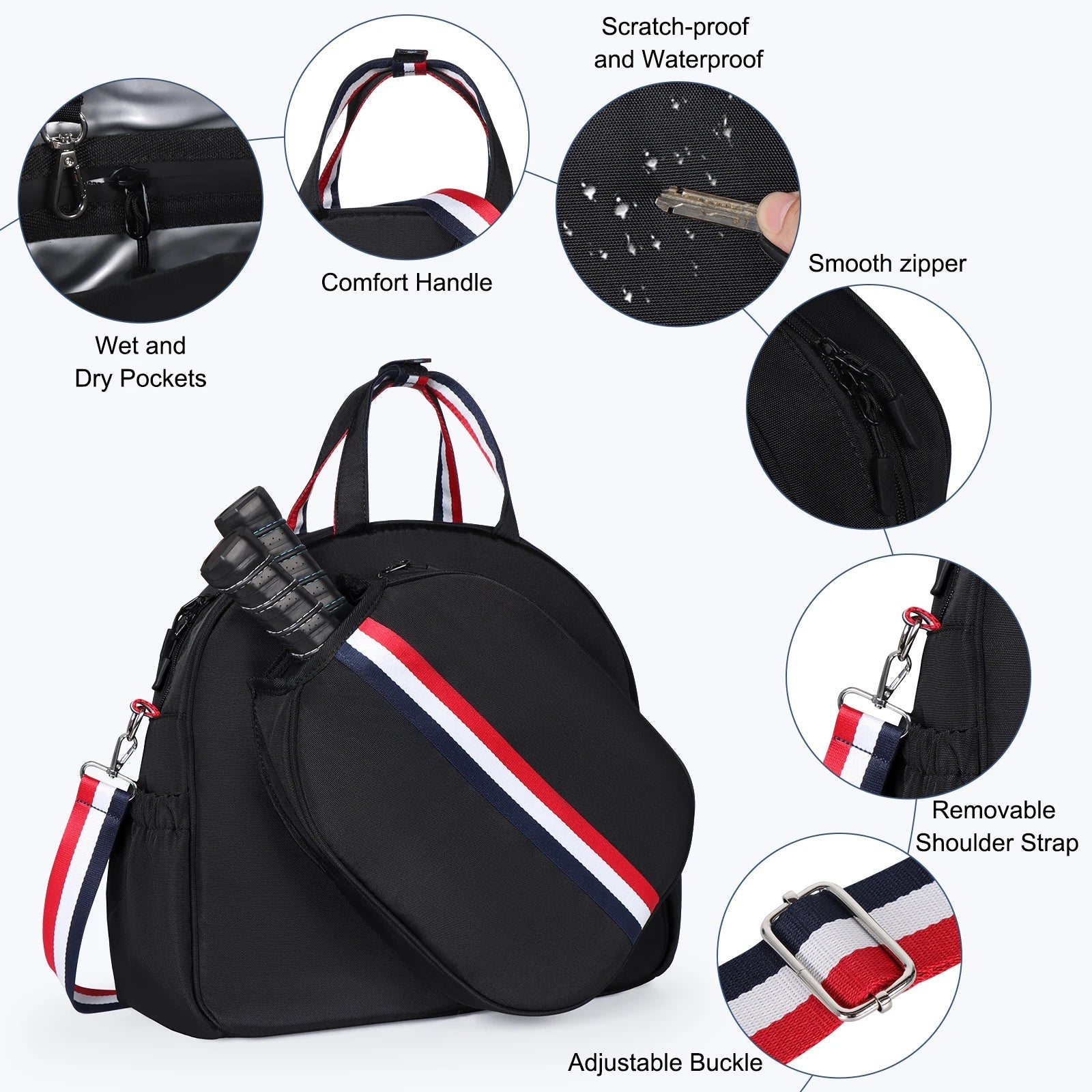 Adjustable Pickleball Paddle Backpack