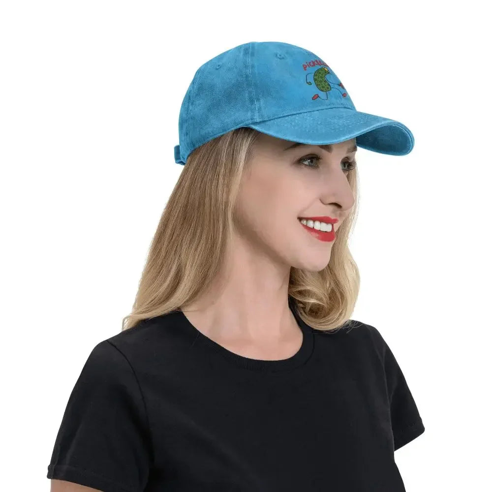 Adjustable Funny Pickleball Baseball Cap